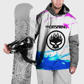 Накидка на куртку 3D с принтом The Offspring неоновая абстракция в Екатеринбурге, 100% полиэстер |  | Тематика изображения на принте: 