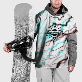Накидка на куртку 3D с принтом Godsmack storm текстура , 100% полиэстер |  | 