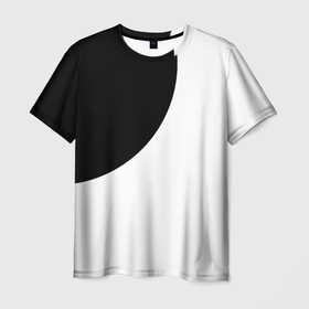 Мужская футболка 3D с принтом Затмение в Белгороде, 100% полиэфир | прямой крой, круглый вырез горловины, длина до линии бедер | 