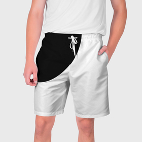 Мужские шорты 3D с принтом Затмение в Екатеринбурге,  полиэстер 100% | прямой крой, два кармана без застежек по бокам. Мягкая трикотажная резинка на поясе, внутри которой широкие завязки. Длина чуть выше колен | 