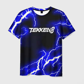 Мужская футболка 3D с принтом Tekken молнии в Екатеринбурге, 100% полиэфир | прямой крой, круглый вырез горловины, длина до линии бедер | 