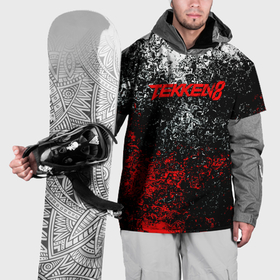 Накидка на куртку 3D с принтом Tekken 8 брызги красок в Екатеринбурге, 100% полиэстер |  | Тематика изображения на принте: 