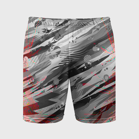 Мужские шорты спортивные с принтом Серые узоры в Санкт-Петербурге,  |  | Тематика изображения на принте: 