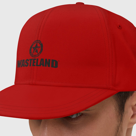 Кепка снепбек с прямым козырьком с принтом Wasteland логотип , хлопок 100% |  | 