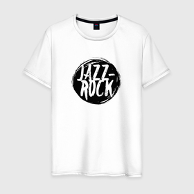 Мужская футболка хлопок с принтом Джаз рок в черном в Тюмени, 100% хлопок | прямой крой, круглый вырез горловины, длина до линии бедер, слегка спущенное плечо. | 