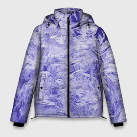 Мужская зимняя куртка 3D с принтом Морозные узоры на синем стекле в Екатеринбурге, верх — 100% полиэстер; подкладка — 100% полиэстер; утеплитель — 100% полиэстер | длина ниже бедра, свободный силуэт Оверсайз. Есть воротник-стойка, отстегивающийся капюшон и ветрозащитная планка. 

Боковые карманы с листочкой на кнопках и внутренний карман на молнии. | Тематика изображения на принте: 