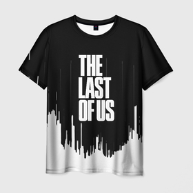 Мужская футболка 3D с принтом The last of us текстура в Новосибирске, 100% полиэфир | прямой крой, круглый вырез горловины, длина до линии бедер | 
