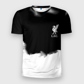 Мужская футболка 3D Slim с принтом Liverpool текстура , 100% полиэстер с улучшенными характеристиками | приталенный силуэт, круглая горловина, широкие плечи, сужается к линии бедра | 