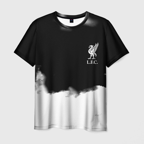 Мужская футболка 3D с принтом Liverpool текстура в Петрозаводске, 100% полиэфир | прямой крой, круглый вырез горловины, длина до линии бедер | 