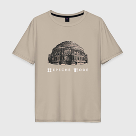 Мужская футболка хлопок Oversize с принтом Depeche Mode   Royal albert hall в Курске, 100% хлопок | свободный крой, круглый ворот, “спинка” длиннее передней части | 