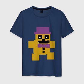 Мужская футболка хлопок с принтом Fnaf psychic friend в Тюмени, 100% хлопок | прямой крой, круглый вырез горловины, длина до линии бедер, слегка спущенное плечо. | 