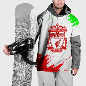 Накидка на куртку 3D с принтом Liverpool краски спорт в Екатеринбурге, 100% полиэстер |  | Тематика изображения на принте: 