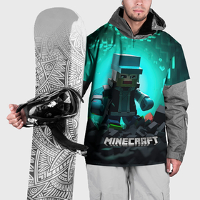 Накидка на куртку 3D с принтом Minecraft квадратный персонаж , 100% полиэстер |  | Тематика изображения на принте: 