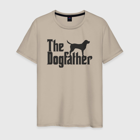 Мужская футболка хлопок с принтом Style dogfather в Петрозаводске, 100% хлопок | прямой крой, круглый вырез горловины, длина до линии бедер, слегка спущенное плечо. | Тематика изображения на принте: 