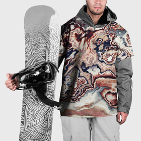 Накидка на куртку 3D с принтом Разноцветный мраморный узор , 100% полиэстер |  | Тематика изображения на принте: 