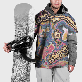 Накидка на куртку 3D с принтом Мраморный узор разноцветный , 100% полиэстер |  | Тематика изображения на принте: 