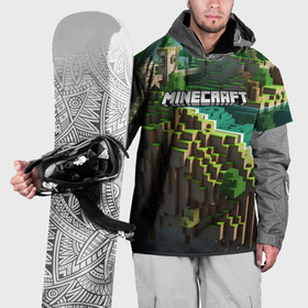 Накидка на куртку 3D с принтом Minecraft logo летняя карта в Курске, 100% полиэстер |  | Тематика изображения на принте: 