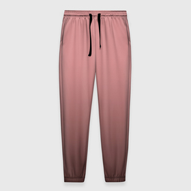 Мужские брюки 3D с принтом Пыльно розовый градиент в Белгороде, 100% полиэстер | манжеты по низу, эластичный пояс регулируется шнурком, по бокам два кармана без застежек, внутренняя часть кармана из мелкой сетки | 