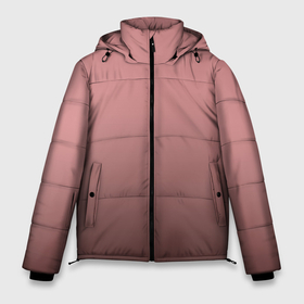 Мужская зимняя куртка 3D с принтом Пыльно розовый градиент в Тюмени, верх — 100% полиэстер; подкладка — 100% полиэстер; утеплитель — 100% полиэстер | длина ниже бедра, свободный силуэт Оверсайз. Есть воротник-стойка, отстегивающийся капюшон и ветрозащитная планка. 

Боковые карманы с листочкой на кнопках и внутренний карман на молнии. | 