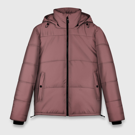 Мужская зимняя куртка 3D с принтом Тёмный пыльно розовый однотонный в Тюмени, верх — 100% полиэстер; подкладка — 100% полиэстер; утеплитель — 100% полиэстер | длина ниже бедра, свободный силуэт Оверсайз. Есть воротник-стойка, отстегивающийся капюшон и ветрозащитная планка. 

Боковые карманы с листочкой на кнопках и внутренний карман на молнии. | 