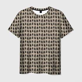 Мужская футболка 3D с принтом Леопардовый дождь в Тюмени, 100% полиэфир | прямой крой, круглый вырез горловины, длина до линии бедер | 