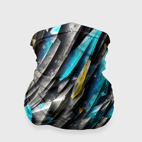 Бандана-труба 3D с принтом Камень и драгоценные кристаллы в Новосибирске, 100% полиэстер, ткань с особыми свойствами — Activecool | плотность 150‒180 г/м2; хорошо тянется, но сохраняет форму | 