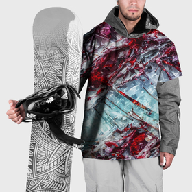 Накидка на куртку 3D с принтом Лёд и кровь в Тюмени, 100% полиэстер |  | Тематика изображения на принте: 