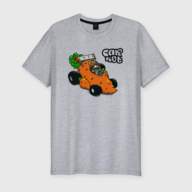 Мужская футболка хлопок Slim с принтом Carrot mobile racing в Курске, 92% хлопок, 8% лайкра | приталенный силуэт, круглый вырез ворота, длина до линии бедра, короткий рукав | 