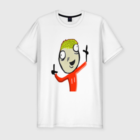 Мужская футболка хлопок Slim с принтом Membit scream в Белгороде, 92% хлопок, 8% лайкра | приталенный силуэт, круглый вырез ворота, длина до линии бедра, короткий рукав | 