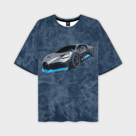 Мужская футболка oversize 3D с принтом Bugatti Divo   Бугатти дива в Санкт-Петербурге,  |  | Тематика изображения на принте: 