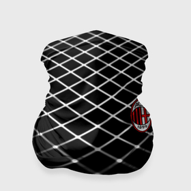 Бандана-труба 3D с принтом Милан футбольный клуб в Петрозаводске, 100% полиэстер, ткань с особыми свойствами — Activecool | плотность 150‒180 г/м2; хорошо тянется, но сохраняет форму | 