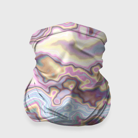 Бандана-труба 3D с принтом Мрамор розово голубой в Санкт-Петербурге, 100% полиэстер, ткань с особыми свойствами — Activecool | плотность 150‒180 г/м2; хорошо тянется, но сохраняет форму | 