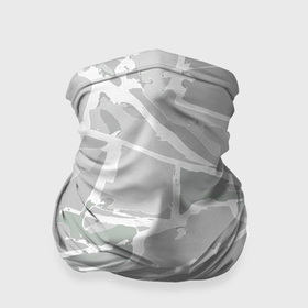 Бандана-труба 3D с принтом Серо белая геометрия в Курске, 100% полиэстер, ткань с особыми свойствами — Activecool | плотность 150‒180 г/м2; хорошо тянется, но сохраняет форму | 