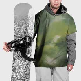 Накидка на куртку 3D с принтом Зеленая палитра , 100% полиэстер |  | Тематика изображения на принте: 
