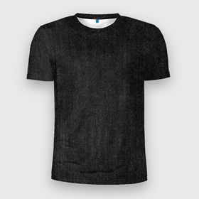 Мужская футболка 3D Slim с принтом Черная Джинса в Тюмени, 100% полиэстер с улучшенными характеристиками | приталенный силуэт, круглая горловина, широкие плечи, сужается к линии бедра | Тематика изображения на принте: 
