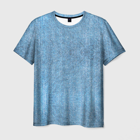 Мужская футболка 3D с принтом Потёртые Джинсы в Тюмени, 100% полиэфир | прямой крой, круглый вырез горловины, длина до линии бедер | 
