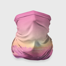 Бандана-труба 3D с принтом Розовые облака яркие в Екатеринбурге, 100% полиэстер, ткань с особыми свойствами — Activecool | плотность 150‒180 г/м2; хорошо тянется, но сохраняет форму | Тематика изображения на принте: 