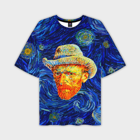 Мужская футболка oversize 3D с принтом Face Vincent Van Gogh в Белгороде,  |  | 
