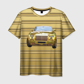 Мужская футболка 3D с принтом Rolls Royce Sweptail , 100% полиэфир | прямой крой, круглый вырез горловины, длина до линии бедер | Тематика изображения на принте: 