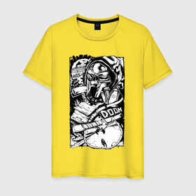 Мужская футболка хлопок с принтом Wu tang   Mf doom в Петрозаводске, 100% хлопок | прямой крой, круглый вырез горловины, длина до линии бедер, слегка спущенное плечо. | Тематика изображения на принте: 