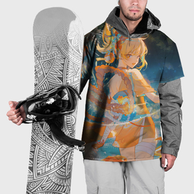 Накидка на куртку 3D с принтом Genshin Impact Ёимия smile в Кировске, 100% полиэстер |  | Тематика изображения на принте: 