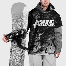 Накидка на куртку 3D с принтом Asking Alexandria black graphite , 100% полиэстер |  | 