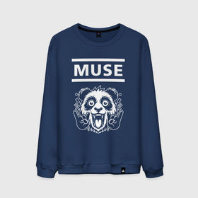 Мужской свитшот хлопок с принтом Muse rock panda в Курске, 100% хлопок |  | 