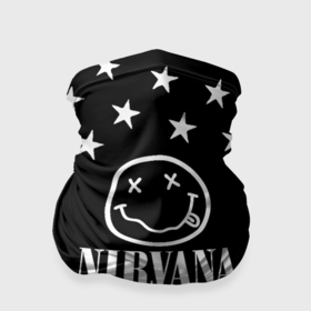 Бандана-труба 3D с принтом Nirvana stars steel в Белгороде, 100% полиэстер, ткань с особыми свойствами — Activecool | плотность 150‒180 г/м2; хорошо тянется, но сохраняет форму | 