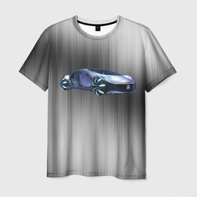Мужская футболка 3D с принтом Mercedes benz  AVTR в Курске, 100% полиэфир | прямой крой, круглый вырез горловины, длина до линии бедер | Тематика изображения на принте: 