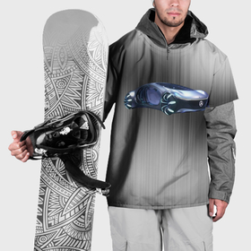 Накидка на куртку 3D с принтом Mercedes benz  AVTR в Санкт-Петербурге, 100% полиэстер |  | 