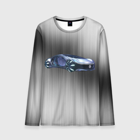 Мужской лонгслив 3D с принтом Mercedes benz  AVTR в Екатеринбурге, 100% полиэстер | длинные рукава, круглый вырез горловины, полуприлегающий силуэт | 