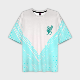 Мужская футболка oversize 3D с принтом Liverpool logo texture fc в Белгороде,  |  | 