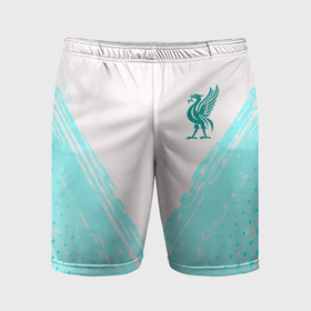 Мужские шорты спортивные с принтом Liverpool logo texture fc в Белгороде,  |  | 
