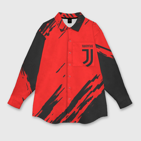 Мужская рубашка oversize 3D с принтом Juventus краски спорт фк в Курске,  |  | 